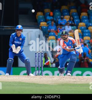 Juni 2024, Bridge Town, Barbados, New York, West Indies: der indische Batsman SURYAKUMAR YADAV schlug beim ICC Men's Cricket T20 World Cup 2024 43. Spiel Super 8 Gruppe 1 IIndia gegen Afghanistan im Kensington Oval. Indien besiegt Afghanistan mit 47 Runs. (Kreditbild: © Seshadri Sukumar/ZUMA Press Wire) NUR REDAKTIONELLE VERWENDUNG! Nicht für kommerzielle ZWECKE! Stockfoto