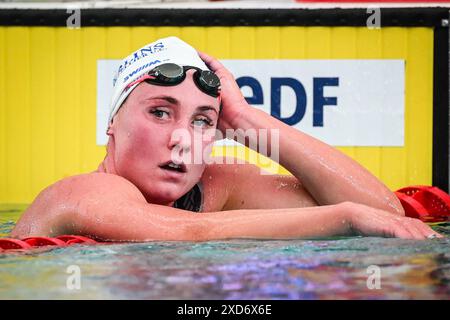 Chartres, Frankreich, Frankreich. Juni 2024. Die französische Anastasiia KIRPICHNIKOVA tritt 2024 am 18. Juni 2024 im französischen Odyssee Aquatic Complex im 1500-m-Freistil-Finale der Frauen an. (Kreditbild: © Matthieu Mirville/ZUMA Press Wire) NUR REDAKTIONELLE VERWENDUNG! Nicht für kommerzielle ZWECKE! Stockfoto