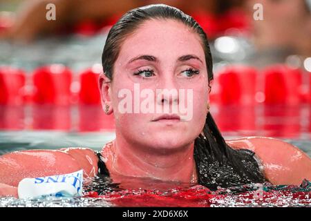 Chartres, Frankreich, Frankreich. Juni 2024. Die französische Anastasiia KIRPICHNIKOVA tritt 2024 am 18. Juni 2024 im französischen Odyssee Aquatic Complex im 1500-m-Freistil-Finale der Frauen an. (Kreditbild: © Matthieu Mirville/ZUMA Press Wire) NUR REDAKTIONELLE VERWENDUNG! Nicht für kommerzielle ZWECKE! Stockfoto