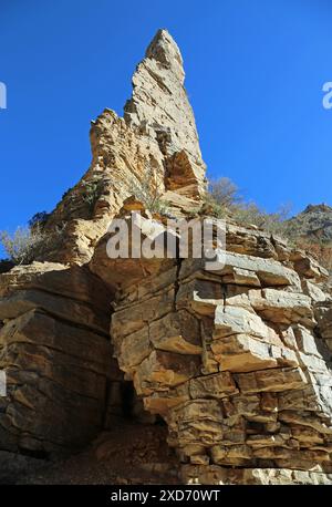 Die Höhle mit dem Gipfel, Guadalupe Mountains NP, Texas Stockfoto