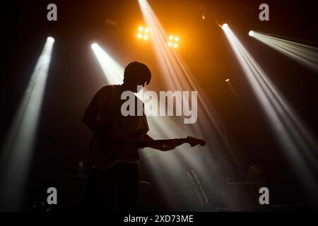 London, England, 20. Juni 2024. Die amerikanische Indie-Rockband Slow Pulp spielt in Koko, Camden. Foto von David Levene Stockfoto