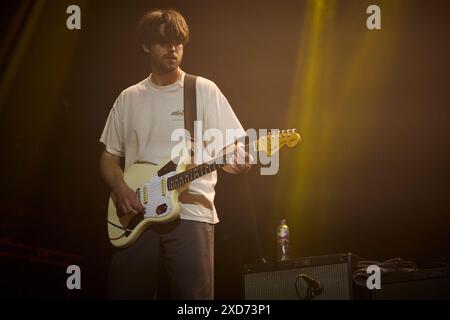 London, England, 20. Juni 2024. Die amerikanische Indie-Rockband Slow Pulp spielt in Koko, Camden. Foto von David Levene Stockfoto