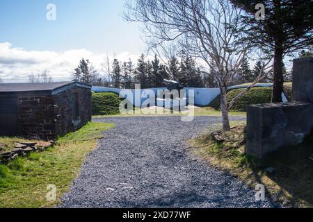 Gelände an der York Redoubt National Historic Site in Fergusons Cove, Nova Scotia, Kanada Stockfoto