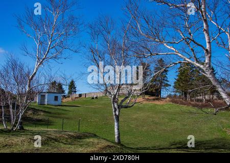 Gelände an der York Redoubt National Historic Site in Fergusons Cove, Nova Scotia, Kanada Stockfoto