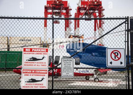 Hubschrauber aus dem Rettungsflugzeug startet am Point Pleasant Park in Halifax, Nova Scotia, Kanada Stockfoto