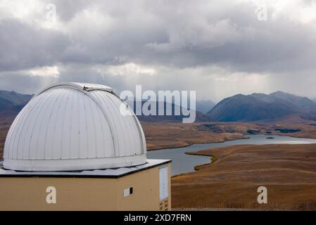 University of Canterbury Mt. John Observatory - Neuseeland Stockfoto