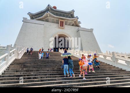 Taipeh, Taiwan - 23. April 2019: Die nationale Chiang Kai-shek Memorial Hall am Liberty Square. Stockfoto