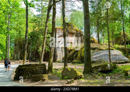 Wolf Lair in Gierloz, Polen Stockfoto