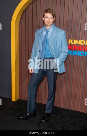 NEW YORK, NEW YORK – 20. JUNI: Joe Alwyn nimmt am 20. Juni 2024 im Museum of Modern Art in New York City an der New Yorker Premiere Teil. Stockfoto