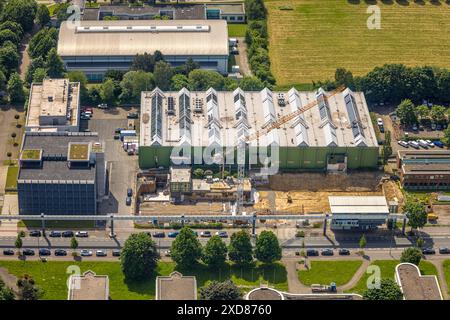 Luftbild, Technische Universität Dortmund Campus Nord, Technologiezentrum Dortmund Emil-Figge-Straße, Wissenschaftscampus und Technologiecampus, Autob Stockfoto