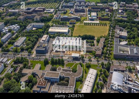 Luftbild, Technische Universität Dortmund Campus Nord, Technologiezentrum Dortmund Emil-Figge-Straße, Wissenschaftscampus und Technologiecampus, Autob Stockfoto