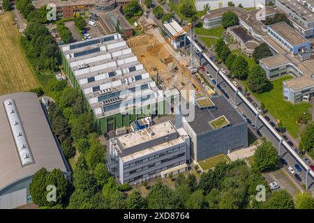 Luftbild, Technische Universität Dortmund Campus Nord, Technologiezentrum Dortmund Emil-Figge-Straße, Wissenschaftscampus und Technologiecampus, Autob Stockfoto