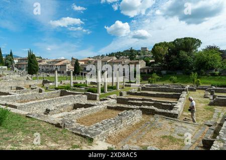 Vaison-la-Romaine. Archäologische Stätte von La Villasse. Vaucluse. Provence-Alpes-Côte d'Azur. Frankreich Stockfoto