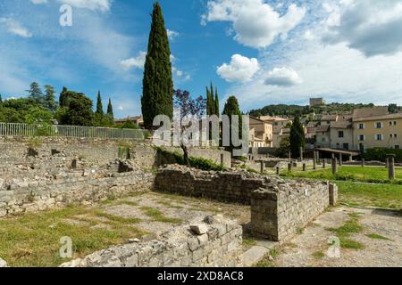 Vaison-la-Romaine. Archäologische Stätte von La Villasse. Vaucluse. Provence-Alpes-Côte d'Azur. Frankreich Stockfoto