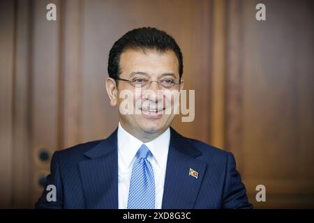 Ekrem Imamoglu, Oberbuergermeister von Istanbul. Berlin, 21.06.2024. Berlin Deutschland *** Ekrem Imamoglu, Oberbürgermeister von Istanbul Berlin, 21 06 2024 Berlin Deutschland Copyright: xThomasxTrutschelxphotothek.dex Stockfoto