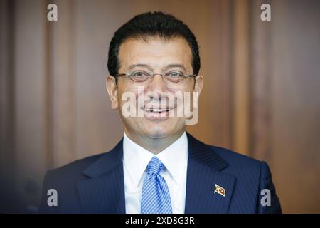 Ekrem Imamoglu, Oberbuergermeister von Istanbul. Berlin, 21.06.2024. Berlin Deutschland *** Ekrem Imamoglu, Oberbürgermeister von Istanbul Berlin, 21 06 2024 Berlin Deutschland Copyright: xThomasxTrutschelxphotothek.dex Stockfoto