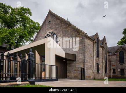 Architektonische Außenfotos des neu renovierten Paisley Arts Centre, eines Theatertheaters und einer Kunststätte im ursprünglichen Gebäude von La Stockfoto