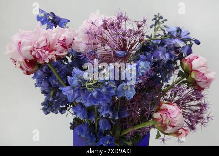 Nahaufnahme eines Blumenstraußes Stockfoto