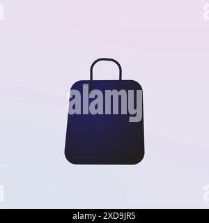 Realistische bunte Einkaufstaschen Vektor-Illustration Stock Vektor