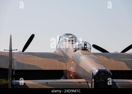 Royal Air Force Avro Lancaster Mk7, Just Jane, NX611 im RAF East Kirkby Aviation Centre. Lincolnshire, England Stockfoto