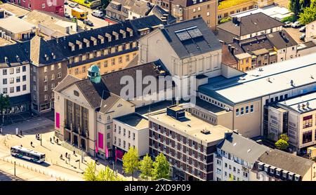 Luftaufnahme, Theater Hagen, Veranstaltungsort, mittelgroße Stadt, Hagen, Ruhrgebiet, Nordrhein-Westfalen, Deutschland, Luftbild, Veranstaltungsort, Mittelstadt, Gebäude, A Stockfoto