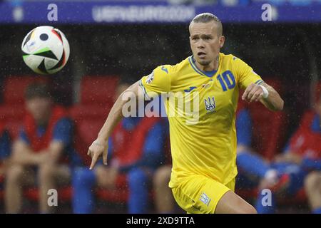 Düsseldorf, Deutschland. Juni 2024. DÜSSELDORF, Düsseldorf Arena, 21-06-2024, Fußball-Europameisterschaft Euro2024, Gruppenspiel Nr. 21 zwischen der Slowakei und der Ukraine, ukrainischer Spieler Mykhailo Mudryk Credit: Pro Shots/Alamy Live News Stockfoto