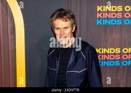 New York, USA. Juni 2024. Willem Dafoe nimmt am 20. Juni 2024 in New York City an der Kindness Premiere im Museum of Modern Art Teil. (Foto: M10s/TheNews2) (Foto: M10s/Thenews2/Zumapress) (Foto: © Ron Adar/TheNEWS2 Via ZUMA Press Wire/Alamy Live News) NUR REDAKTIONELLE VERWENDUNG! Nicht für kommerzielle ZWECKE! Stockfoto