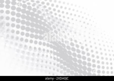Abstrakter monochromer Hintergrund mit Halbtonstruktur Stockfoto