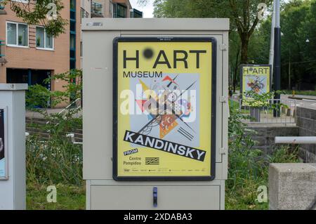 Billboard H Art Museum Kandinsky Ausstellung in Amsterdam Niederlande 20-6-2024 Stockfoto