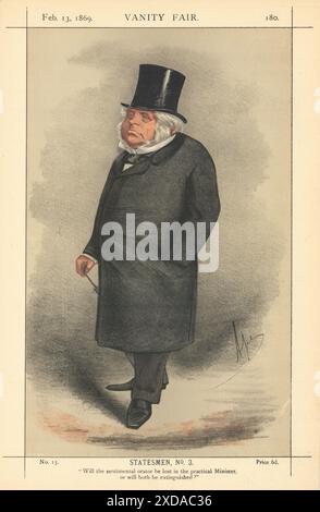 EITELKEIT FAIR SPION CARTOON John Bright 'wird der sentimentale Redner verloren gehen…' 1869 Stockfoto