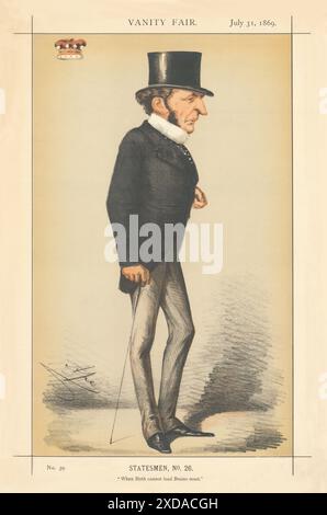 Lord Cairns: „When Birth cannot Lead Brains Must“ 1869 Stockfoto