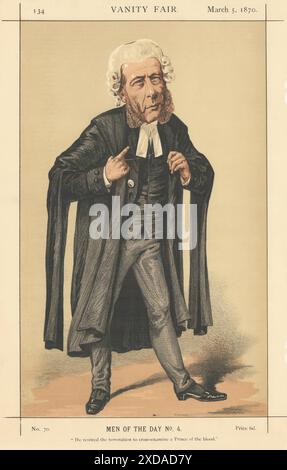 EITELKEIT FAIR SPION CARTOON William Ballantine 'Er widersetzte sich der Versuchung…' 1870 Stockfoto