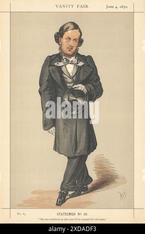 EITELKEIT FAIR SPION CARTOON William Vernon-Harcourt 'Er wurde als ein fähiger… 1870 Stockfoto