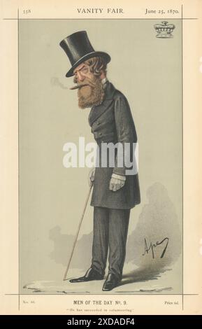 EITELKEIT FAIR SPION CARTOON Viscount Ranelagh. Ihm ist es gelungen, 1870 ehrenamtlich tätig zu sein Stockfoto