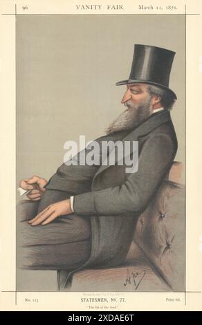 EITELKEIT FAIR SPIONAGE CARTOON George ward Hunt "das Fett des Landes". Musikhalle 1871 Stockfoto