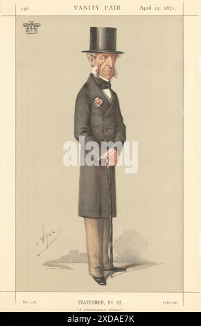 EITELKEIT FAIR SPIONAGE CARTOON Robert Grosvenor, Baron Ebury 'Ein gemeinsames Gebet…' 1871 Stockfoto