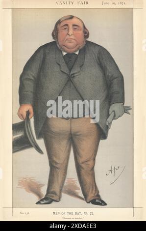 EITELKEIT FAIR SPIONAGE CARTOON Arthur Orton/Roger Tichborne 'Baronet or Metzger' 1871 Stockfoto