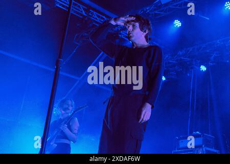 Mailand, Italien. Juni 2024. Die amerikanische Hardcore Punk Rock Band Turnstile tritt am 19. Juni 2024 live im Circolo Magnolia in Segrate, Mailand, Italien auf (Foto: Maria Laura Arturi/NurPhoto) Credit: NurPhoto SRL/Alamy Live News Stockfoto