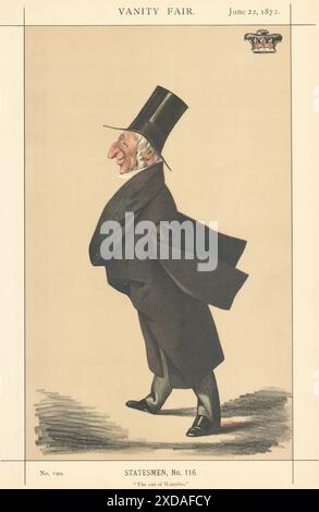 EITELKEIT FAIR SPIONAGE CARTOON Sir Arthur Richard Wellesley 'der Sohn von Waterloo' 1872 Stockfoto