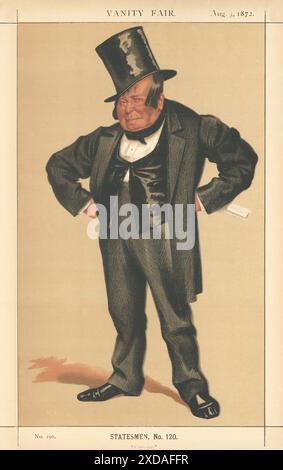 EITELKEIT FAIR SPIONAGE CARTOON James Delahunty 'Währung' Irland. Coidé 1872-Druck Stockfoto