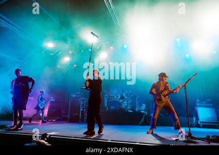 Mailand, Italien. Juni 2024. Die amerikanische Hardcore Punk Rock Band Turnstile tritt am 19. Juni 2024 live im Circolo Magnolia in Segrate, Mailand, Italien auf (Foto: Maria Laura Arturi/NurPhoto) Credit: NurPhoto SRL/Alamy Live News Stockfoto