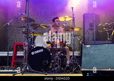 Mailand, Italien. Juni 2024. Die englische Rockband Ditz performt am 19. Juni 2024 Live im Circolo Magnolia in Segrate, Mailand (Foto: Maria Laura Arturi/NurPhoto) Credit: NurPhoto SRL/Alamy Live News Stockfoto