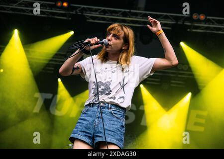 Mailand, Italien. Juni 2024. Die englische Rockband Ditz performt am 19. Juni 2024 Live im Circolo Magnolia in Segrate, Mailand (Foto: Maria Laura Arturi/NurPhoto) Credit: NurPhoto SRL/Alamy Live News Stockfoto