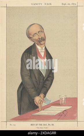 EITELKEIT FAIR SPIONAGE CARTOON Sir Henry Bartle Edward Frere 'der Sklavenhandel' 1873 Stockfoto