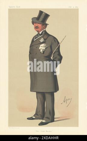 EITELKEIT FAIR SPIONAGE CARTOON Maj-Gen Lord Alfred Henry Paget 'der Clerk Marshal' 1875 Stockfoto