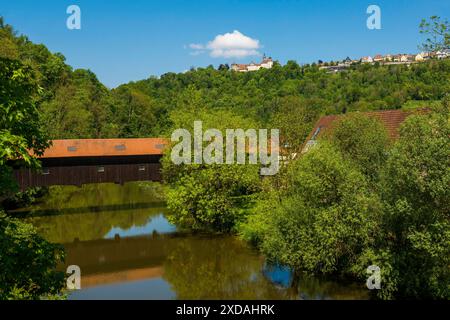 Schloss Langenburg, Langenburg, auf der Jagst, bei Schwäbischer Halle, Baden-Württemberg, Deutschland Stockfoto