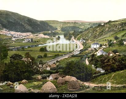 Vale of Avoca, County Wicklow, Irland, Historisch, digital restaurierte Reproduktion von einer Vorlage aus dem 19. Jahrhundert, Datum nicht angegeben Stockfoto