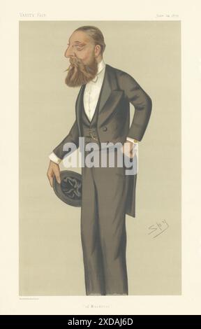 EITELKEIT FAIR SPION CARTOON Henry Arthur Herbert von Muckross. Irland 1876 Print Stockfoto