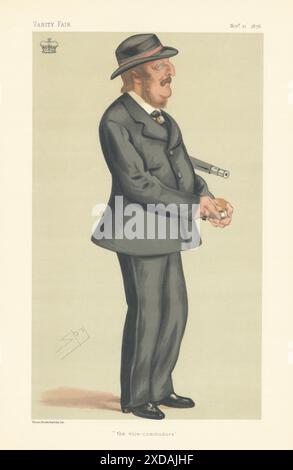 VANITY FAIR SPIONAGE-CARTOON Marquess of Londonderry 'der Vize-Commodore' 1876 Stockfoto