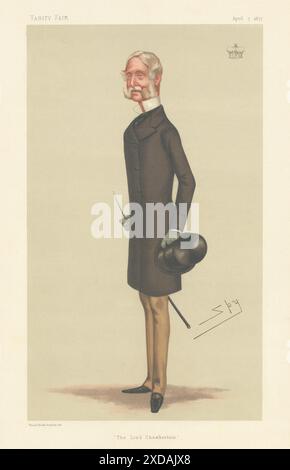 EITELKEIT-SPION-CARTOON Francis Seymour MQ. Hertford 'The Lord Chamberlain' 1877 Stockfoto